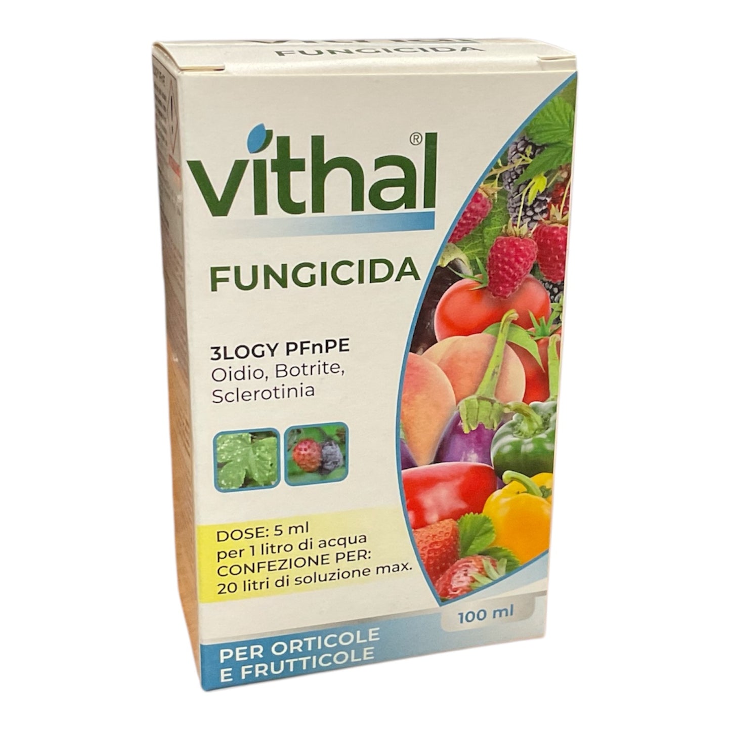 3Logy PFnPE ml.100 Fungicida Botrite Oidio Sclerotinia per Colture Orticole e Frutticole Vithal