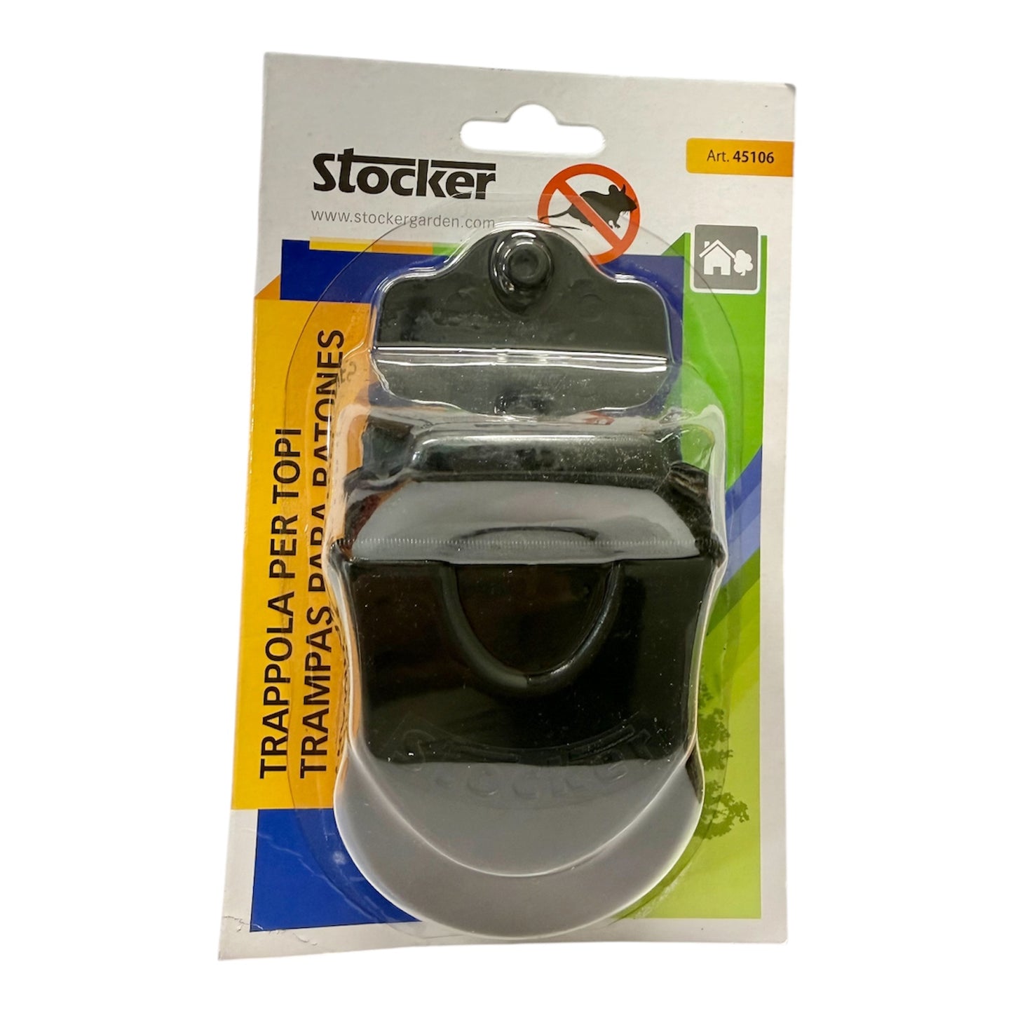 Trappola Per Topi in Plastica 14,5x7x7 cm per Topi e Ratti di Piccole Dimensioni Stocker