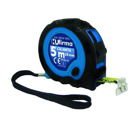 Flessometro Gommato con Calamita 25 mm 8 mt Guscio Antiurto Rivestito in Gomma Antiscivolo HUfirma