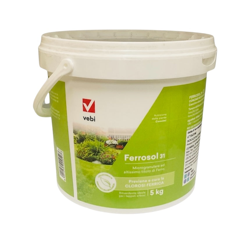 Ferrosol 31 Kg.5 Concime Microgranulare ad Altissimo Titolo di Ferro Vebi