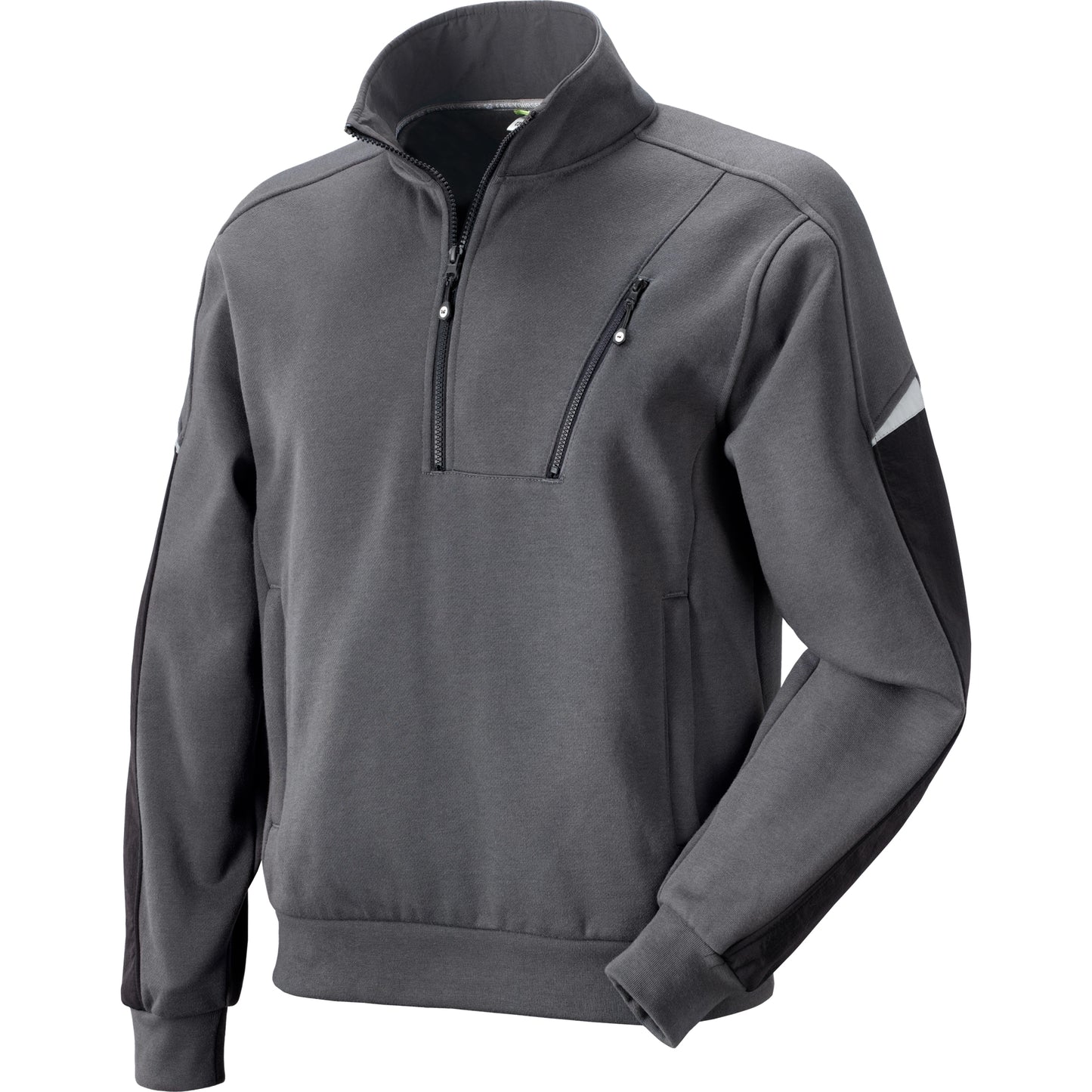 Felpa COIRA Mezza Zip Grigio Scuro Neri Safety