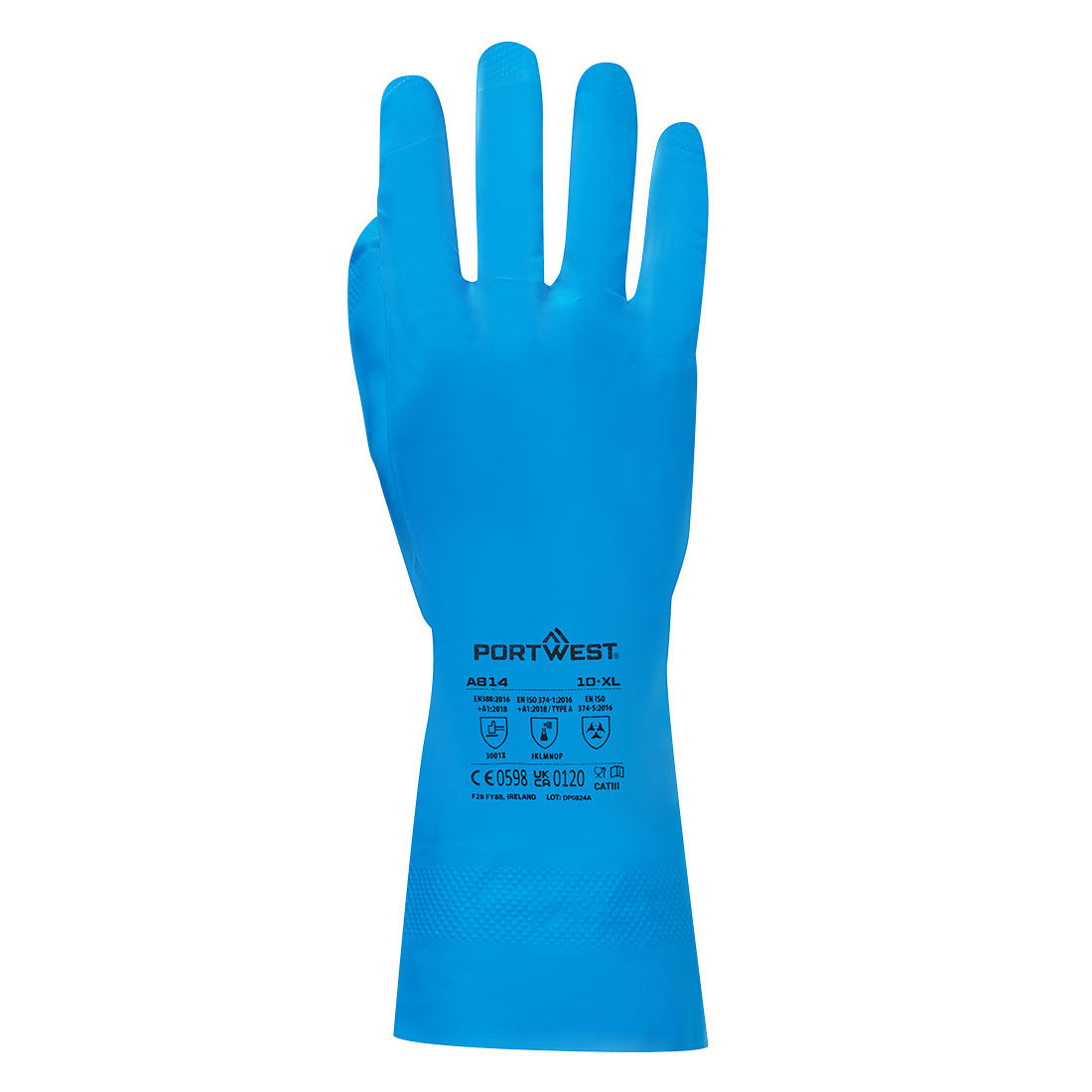 Guanto in Nitrile A814 per Alimenti Blu Portwest