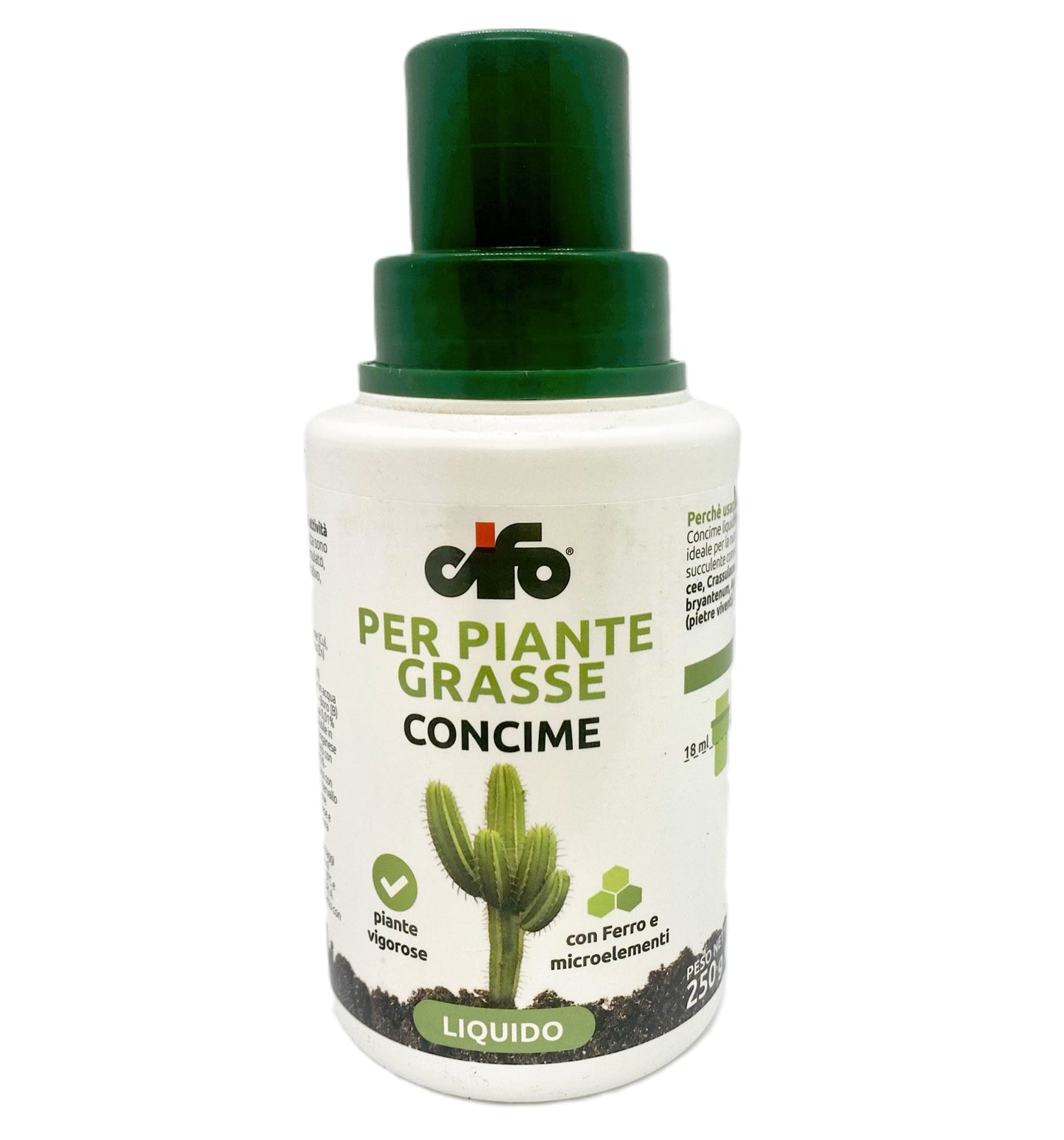 Concime Liquido Per Piante Grasse ml.200 Nutre Tutte le Piante Succulente Cifo