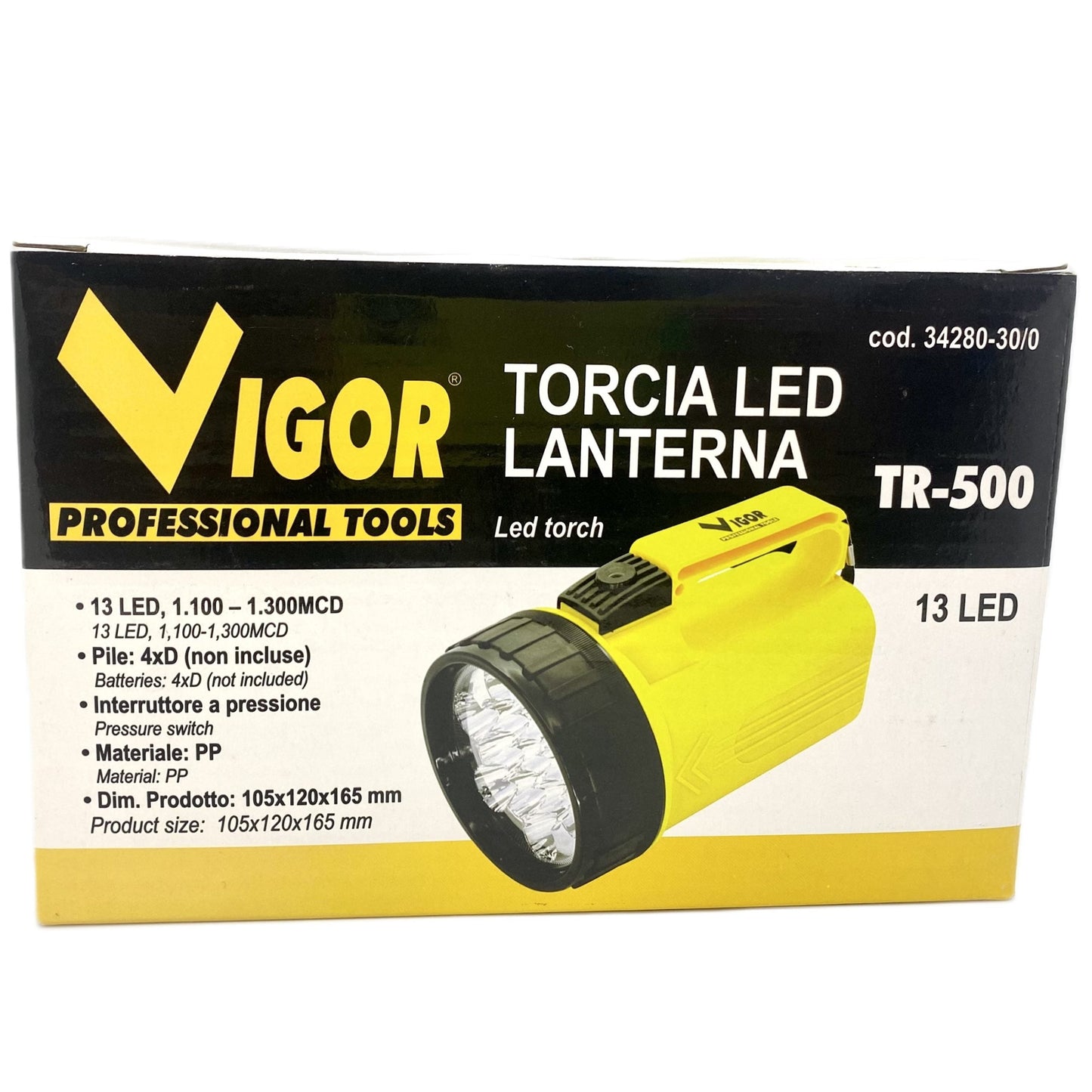 Torcia Led Tr-500 Lanterna Vigor