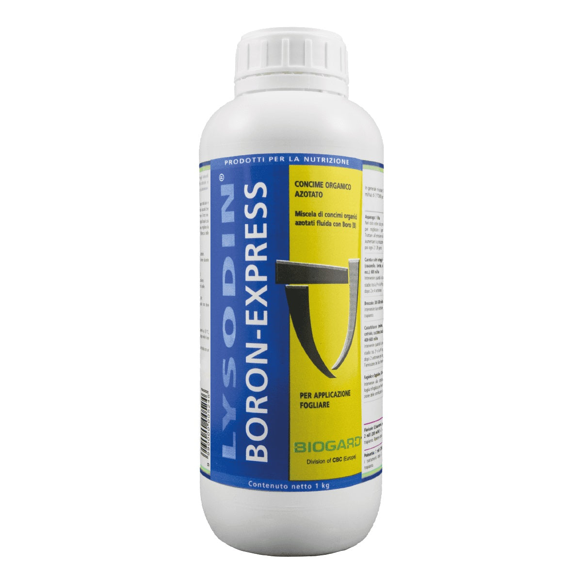 Lysodin Boron-Express Lt.1 Concime Organico Azotato Liquido Biogard