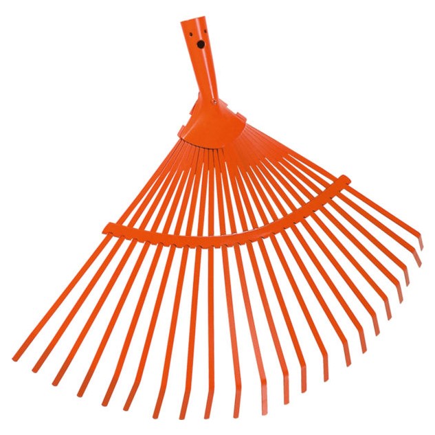 Rastrello per Fogliame 22 Denti in Metallo Verniciato Stocker