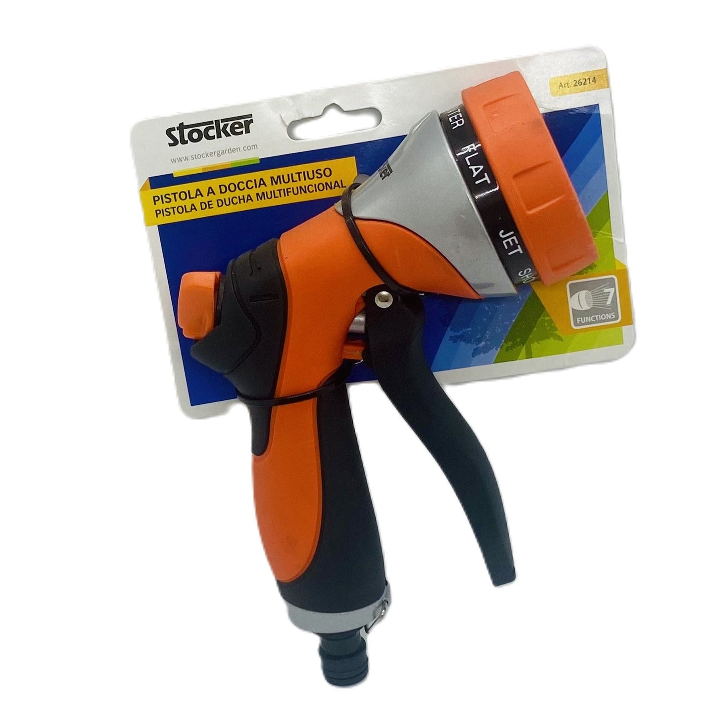 Pistola a Doccia Multiuso con 7 Diverse Tipologia di Getto Stocker
