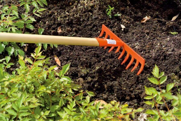 Rastrello A 10 Denti 25 cm. In Acciaio Verniciato Stocker