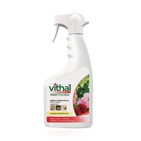 Piretro Garden PFnPO ml.750 Insetticida per Fiori, Piante Verdi e Ornamentali Spray Pronto Uso Vithal