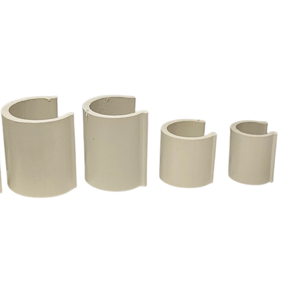 Clips In Pvc Fermatelo Per Tubo d.1/2" - mm.20 Fissaggio Plastica Serra Agrintech