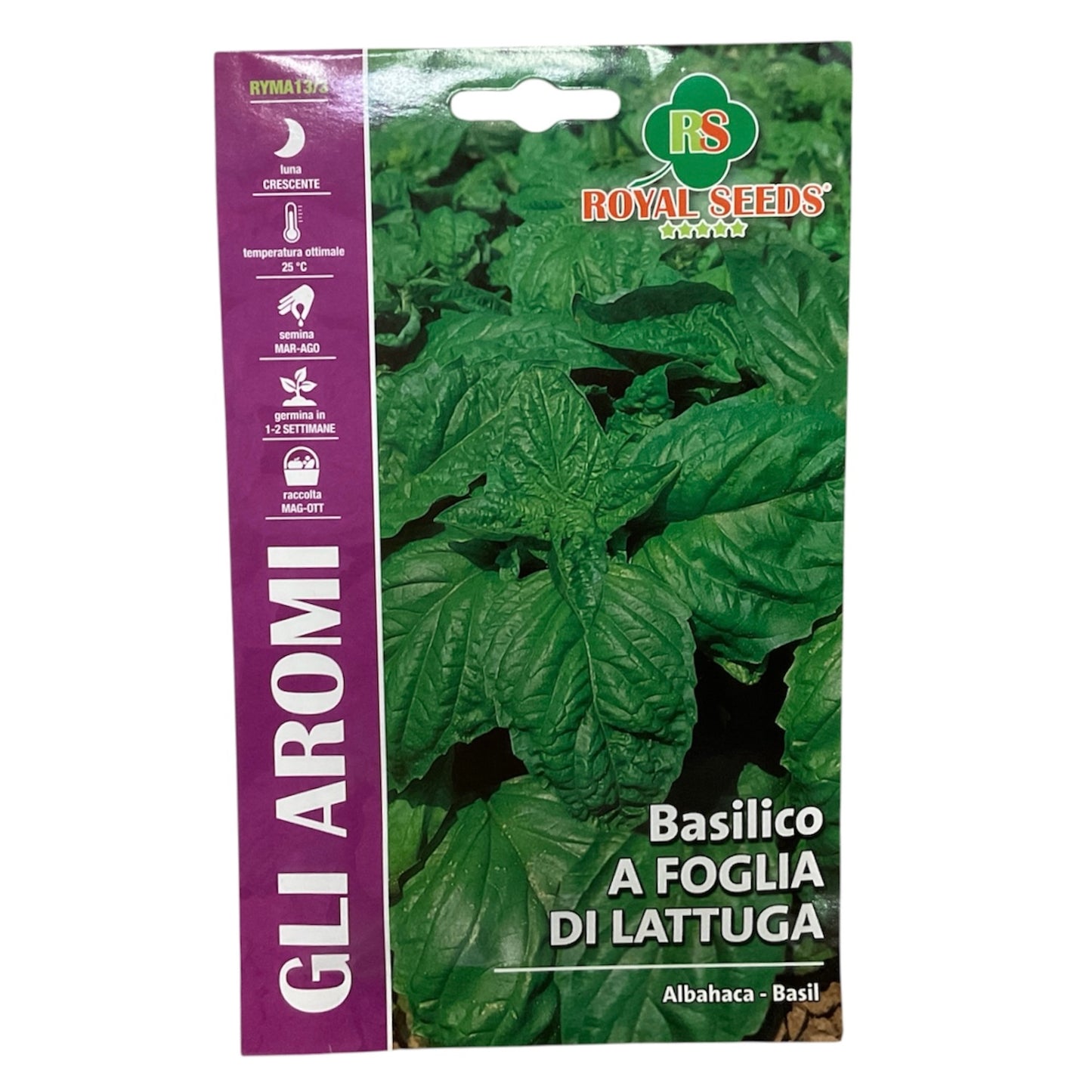 Basilico A Foglia Di Lattuga gr.5 Semi Royal Seeds