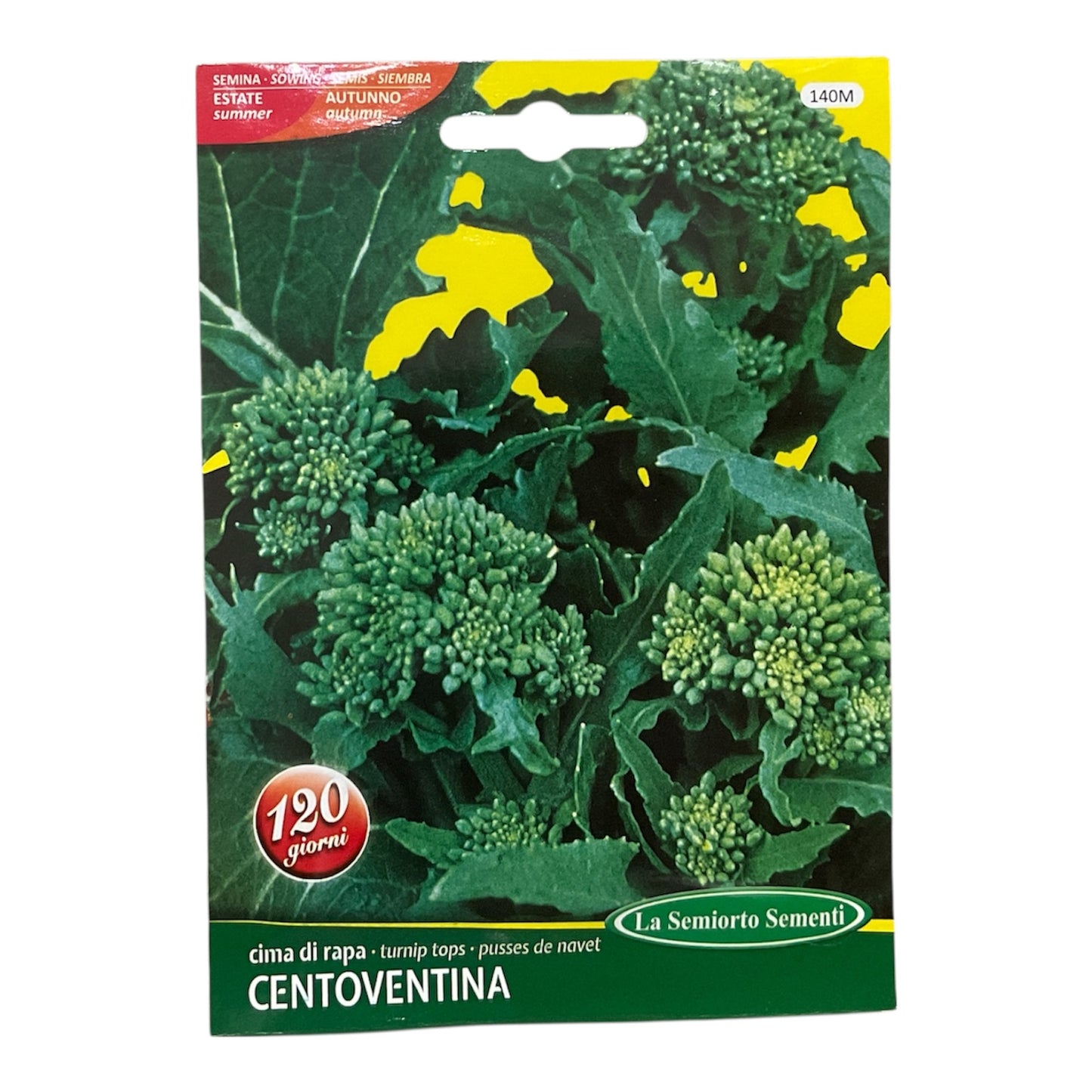 Cima di Rapa Centoventina gr.10 Semi La Semiorto Sementi
