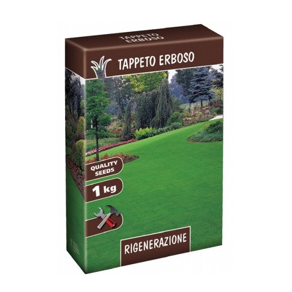 Rigenerazione Sementi Miscuglio per Prato Kg.1 Tappeto Erboso