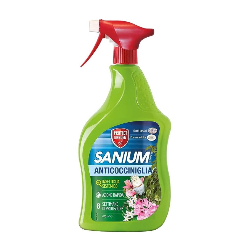 Sanium Anticocciniglia Al PFnPO ml.800 Insetticida Sistemico Anticocciniglia Spray Pronto Uso SBM