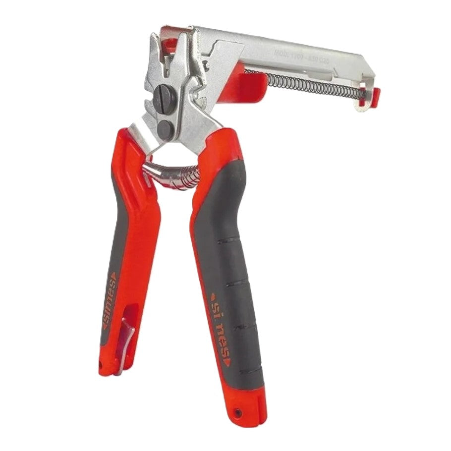 Pinza Legatrice per Recinzione Mod. 1300 con Caricatore Punti per Fissare la Rete al Filo Simes