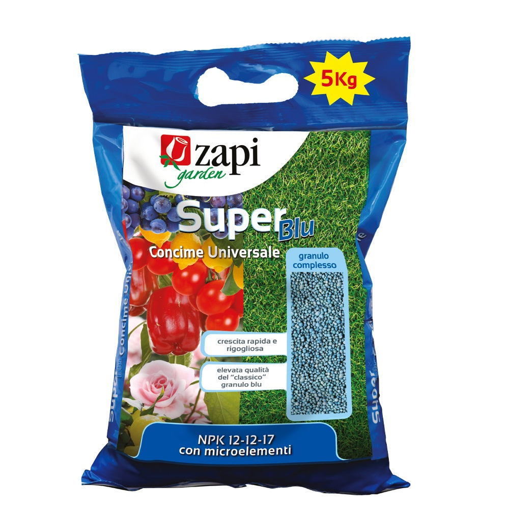 Super Blu Kg 5 Concime Granulare NPK Universale 12-12-17 Zapi