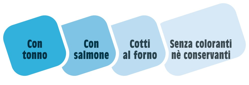 Vispo Bocconcini con Tonno E Salmone gr.415 Gatti Mignini & Petrini