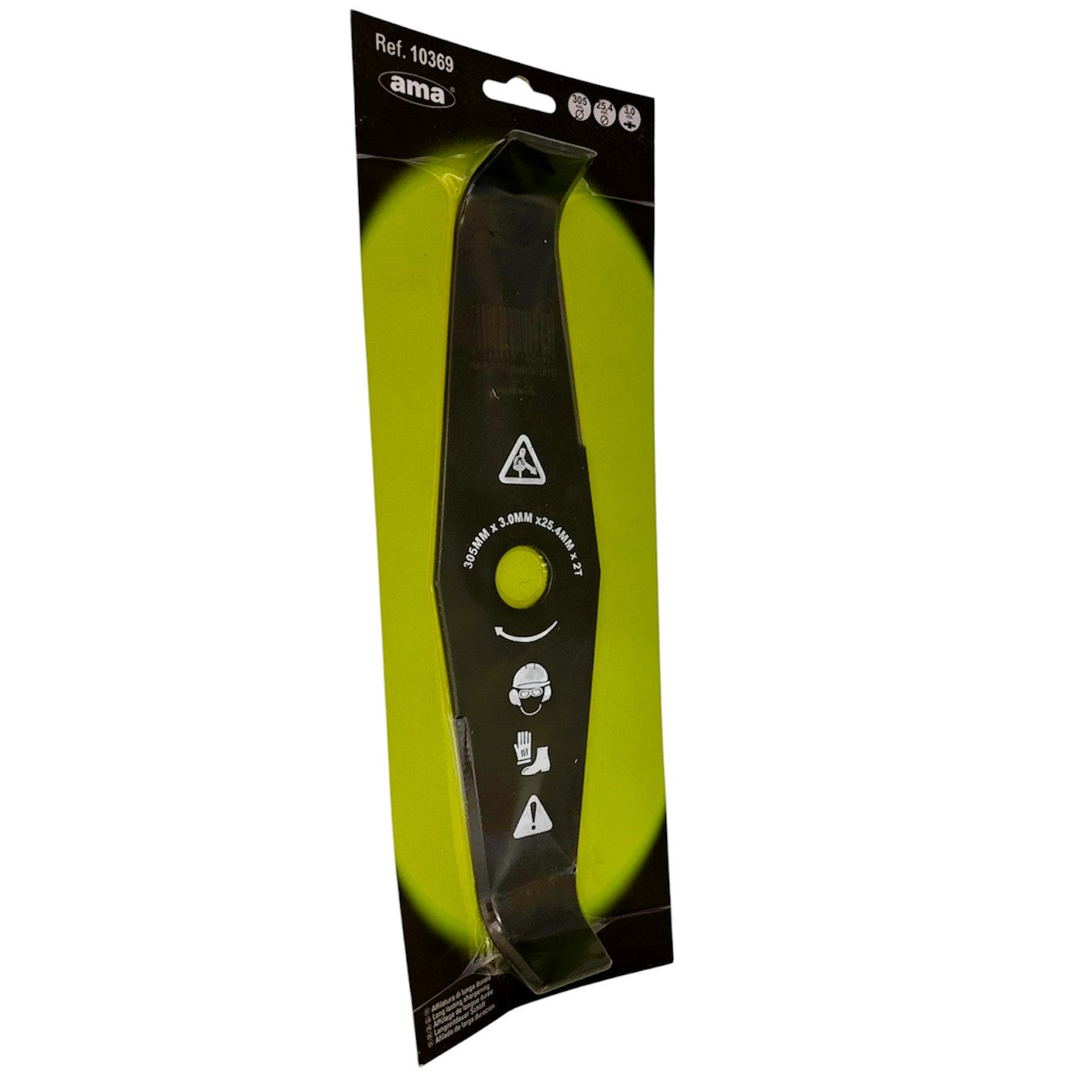Disco Mulching per Erba A 2 Denti d.305 mm.3  mm.25,4 per Decespugliatore Ama