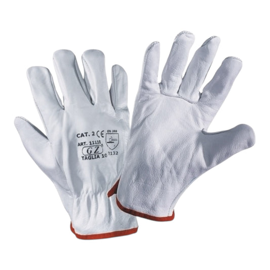 Guanti in Pelle Fiore Semplici Orlati GZ Zangani