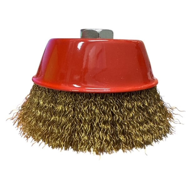 Spazzola a Tazza con Fili Ondulati 120 mm Foro 14 MA Blinky