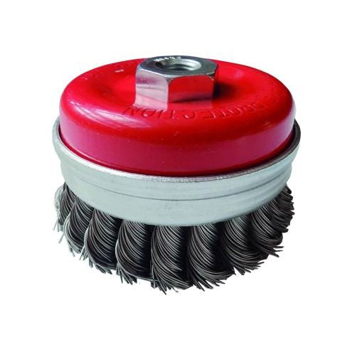 Spazzola A Tazza 80 mm con Fili in Ottone Vigor
