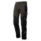 Pantalone NICE Multitasche Bicolore Verde/Nero con Ginocchia Preformate Neri Safety