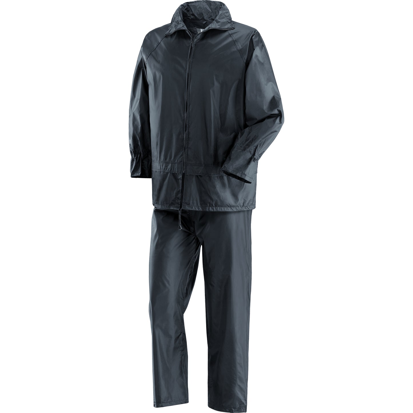 Completo NIAGARA Giacca e Pantalone in Poliestere Spalmato Internamente in PVC Blu Neri Safety
