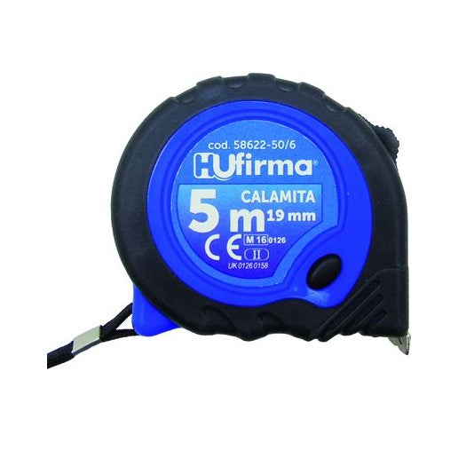 Flessometro Gommato con Calamita 19 mm 5 mt Guscio Antiurto Rivestito in Gomma Antiscivolo HUfirma