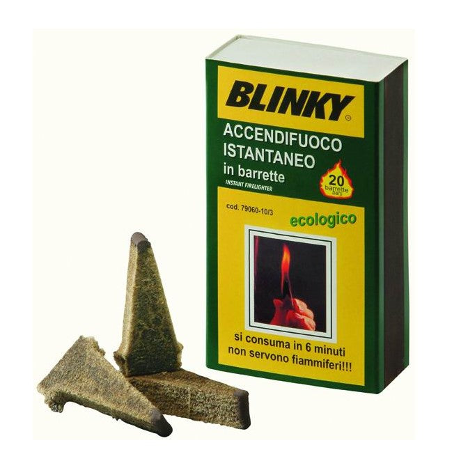 Accendifuoco Istantaneo in Barrette Ecologico Blinky cf.20 Barrette