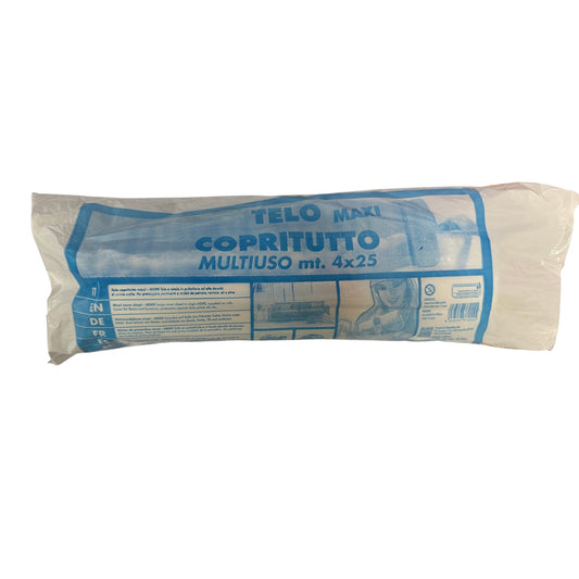 Telo Copritutto Polietilene Light HD-6MY Prima 4x25 mt Elepacking