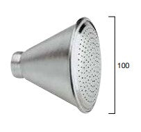 Doccia Soffione In Alluminio Bombata mm.100 Attacco Filettato Femmina d.3/4" Vissmark