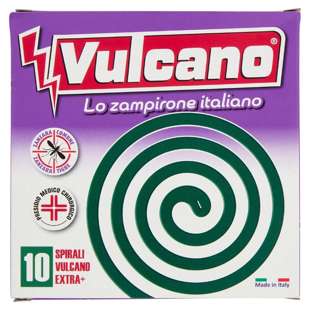Spirali Vulcano Extra + Zampironi Contro Zanzare cf 10 Spirali Vulcano