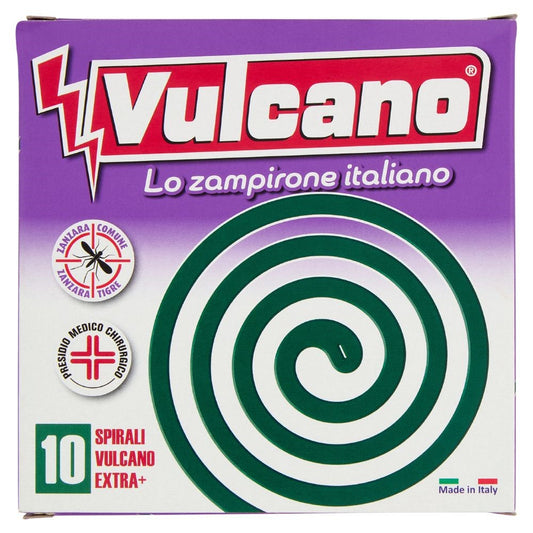 Spirali Vulcano Extra + Zampironi Contro Zanzare cf 10 Spirali Vulcano