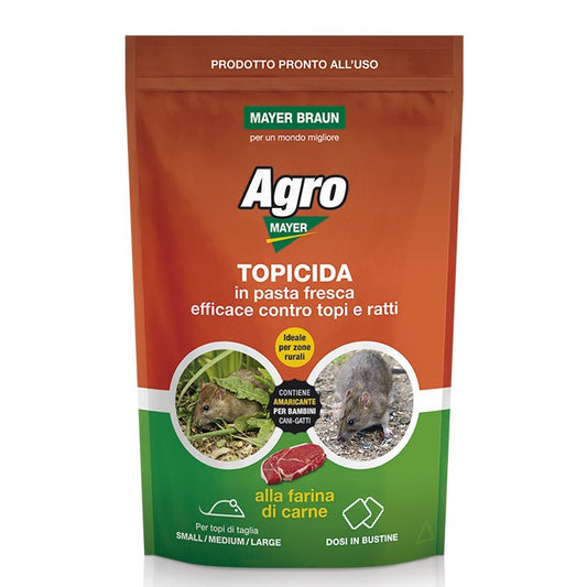 AgroMayer Kg.1,5 Topicida in Pasta Fresca Contro Topi e Ratti Mayer Braun