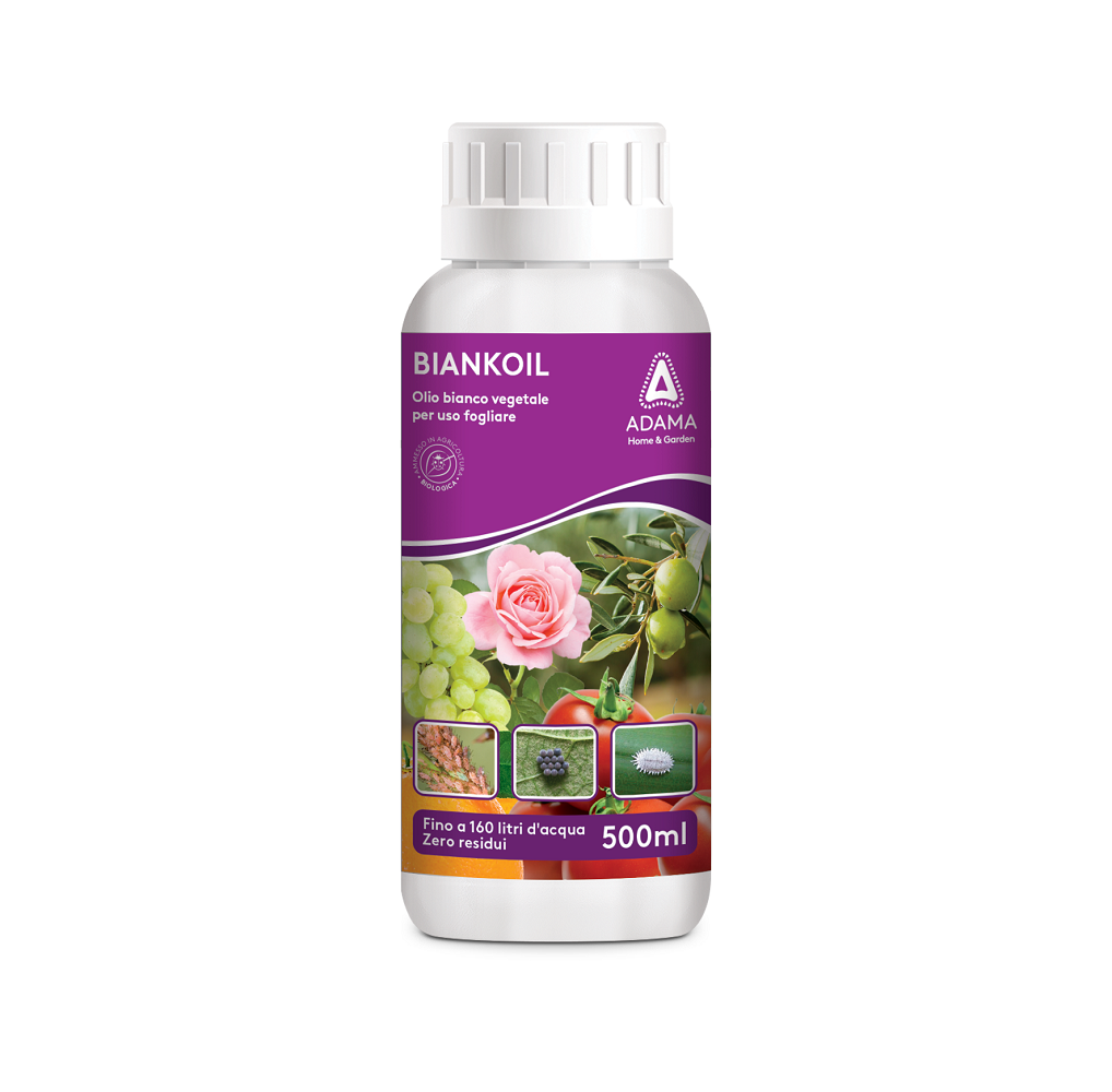 Biankoil Olio Bianco Vegetale ml.500 Potenziatore delle Difese delle Piante Adama