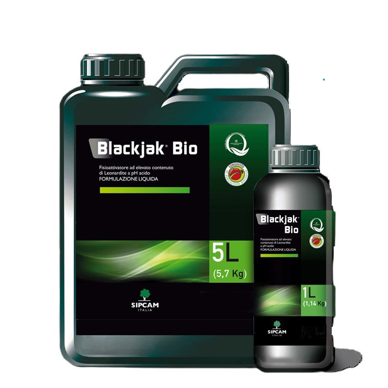 Blackjak Bio Stimolante Biologico Lt.5 Fisioattivatore ad Elevato Contenuto di Leonardite Sipcam
