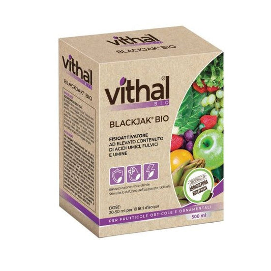 Blackjak Bio ml.500 Fisioattivatore ad Elevato Contenuto di Acidi Umici, Fulvici e Umine Vithal