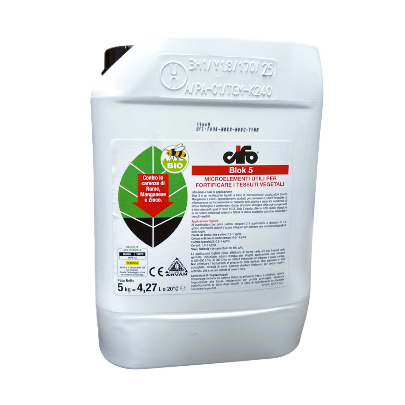 Blok 5 Kg.5 Bioattivatore per Fortificare i Tessuti Vegetali Cifo