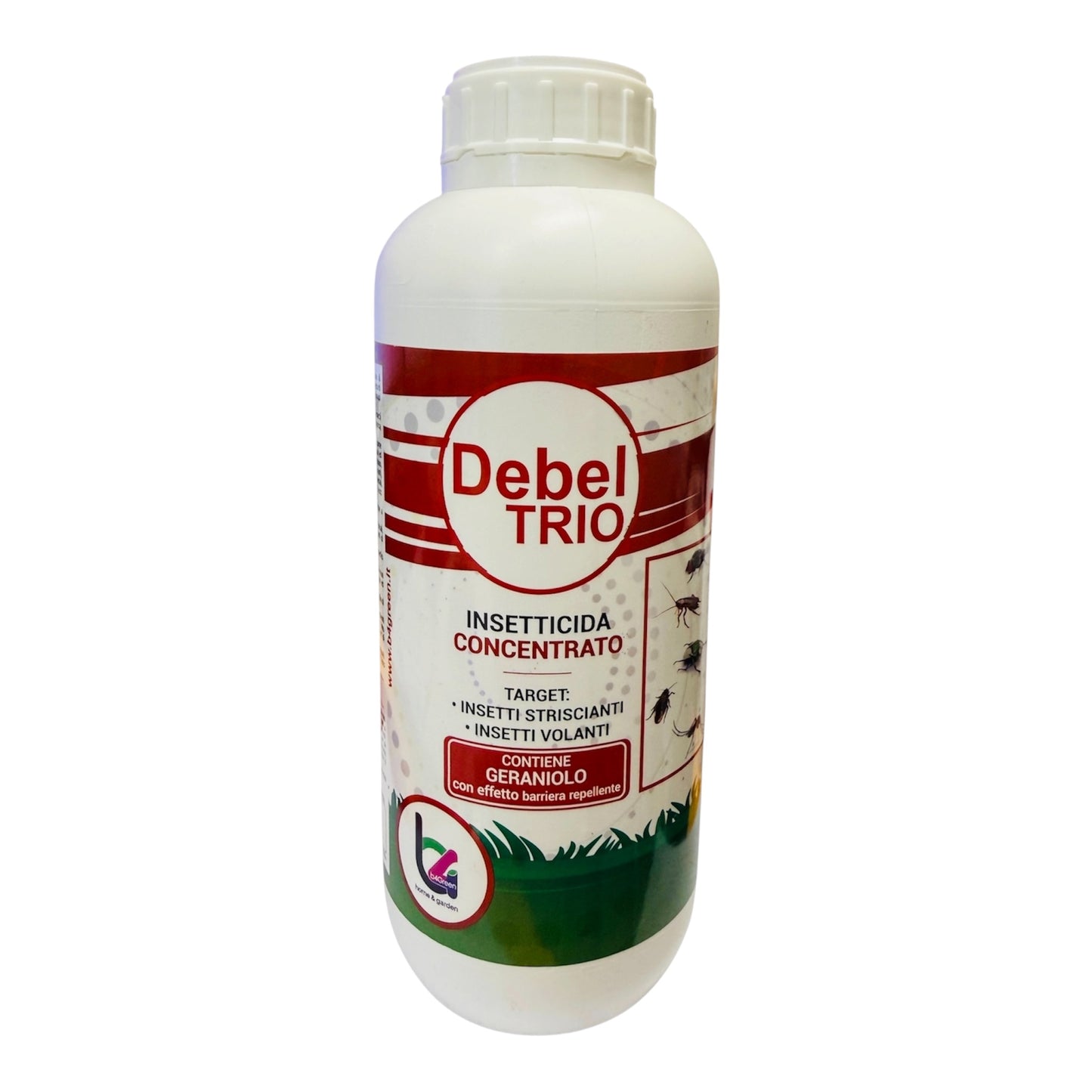 Debel Trio Lt 1 Insetticida Concentrato ad Azione Abbattente Contro Insetti Striscianti e Volanti B4Green