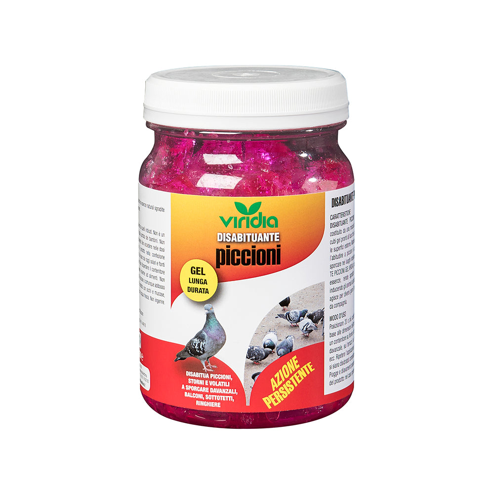 Piccioni Disabituante Gel ml 500 Allontana i Piccioni Miscela di Oli Essenziali in Cubi Gel Pronto Uso Viridia