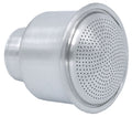 Doccia Soffione In Alluminio Bombata mm.62 Attacco Filettato Femmina d.3/4" Vissmark