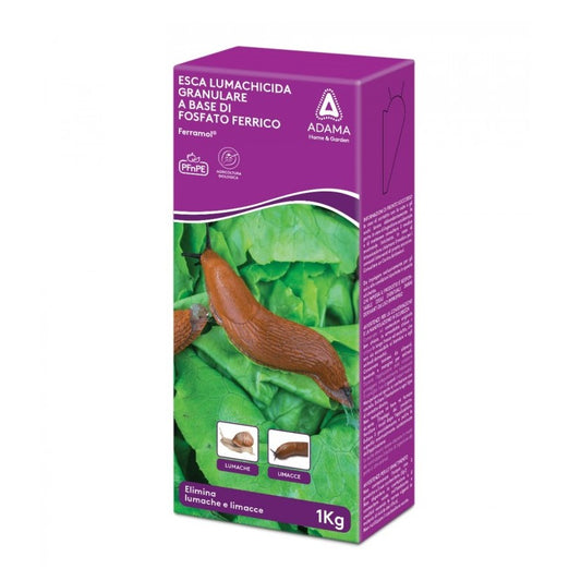 Ferramol PFnPE Esca Lumachicida Granulare a Base di Fosfato Ferrico Kg.1 Pronta All'Uso Adama