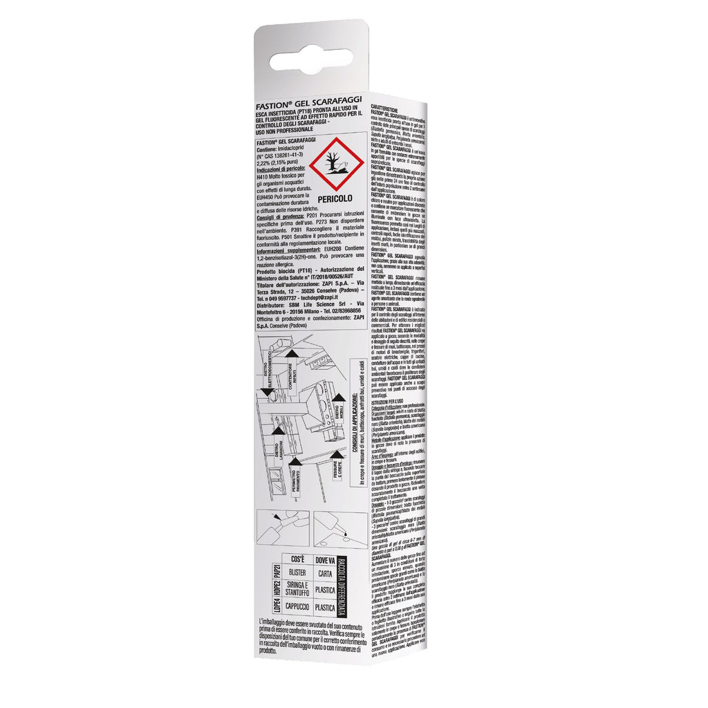 Fastion Gel Scarafaggi gr 20 Insetticida in Esca Gel Contro Gli Scarafaggi SBM