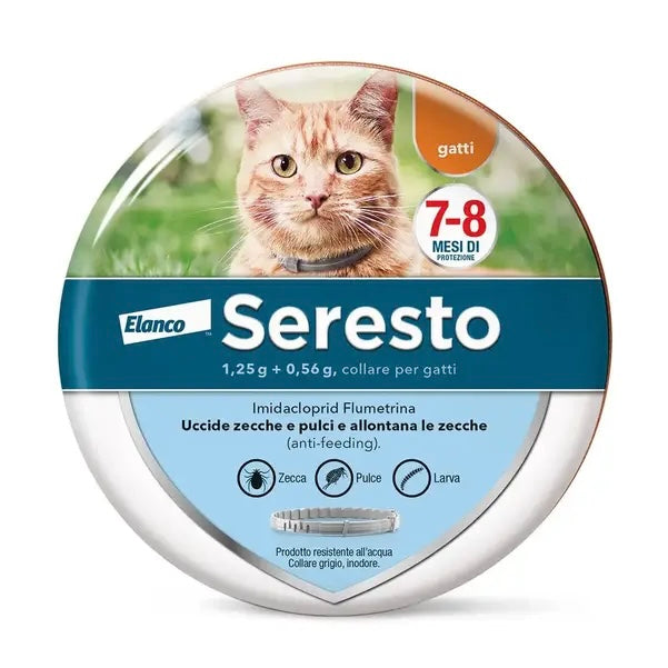 Seresto Collare Antiparassitario Per Gatti 7-8 mesi di Protezione Elanco