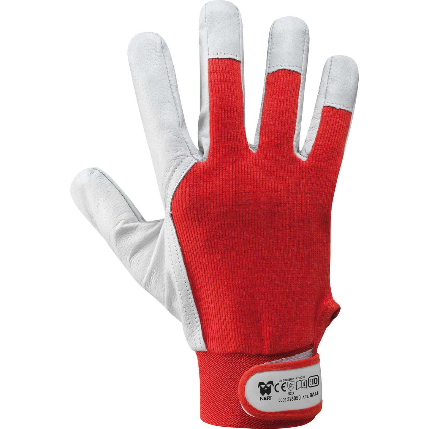 Guanti BALL in Fiore Caprino/Cotone Neri Safety