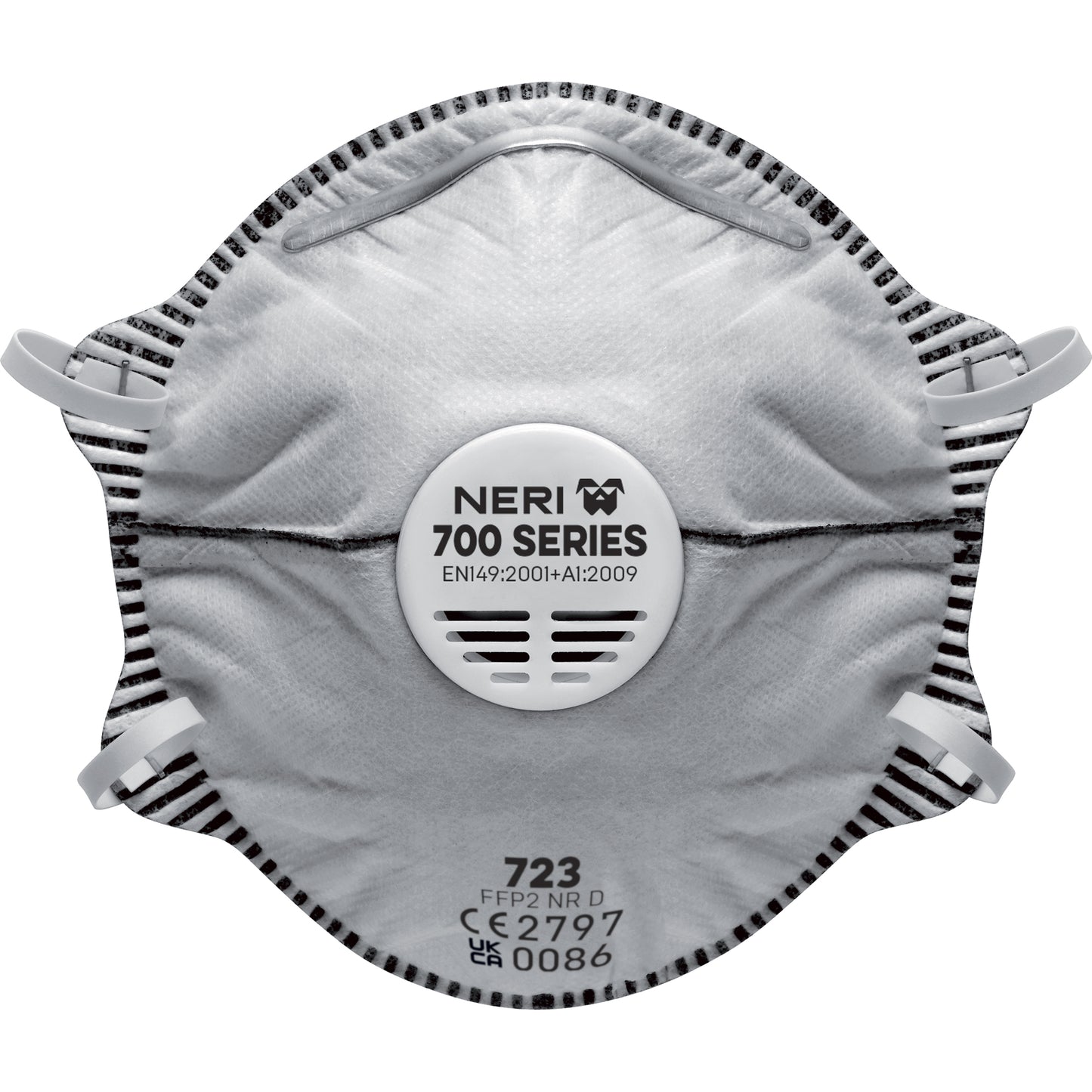 Mascherina 723 NEWTEC in Tessuto Non Tessuto con Carboni Attivi Neri Safety