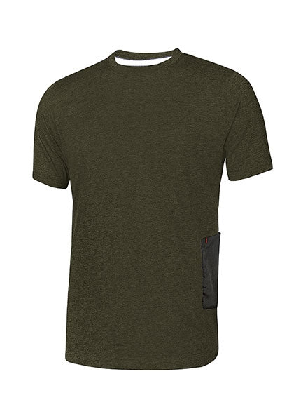 T-Shirt ROAD Slim-Fit in Jersey di Polycotone U-Power