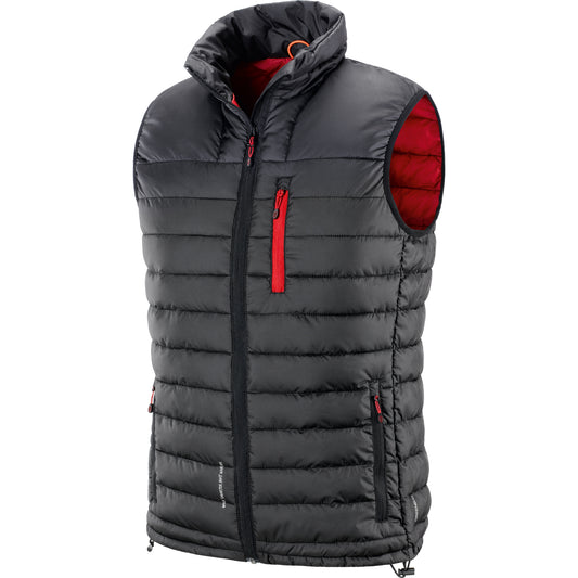 Gilet SION Imbottito 100% Poliestere Bordeaux/Nero Neri Safety