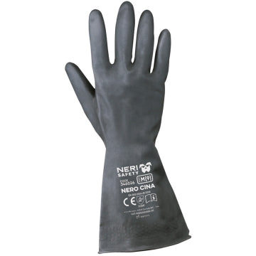 Guanti NERO CINA in Lattice Industriale Neri Safety