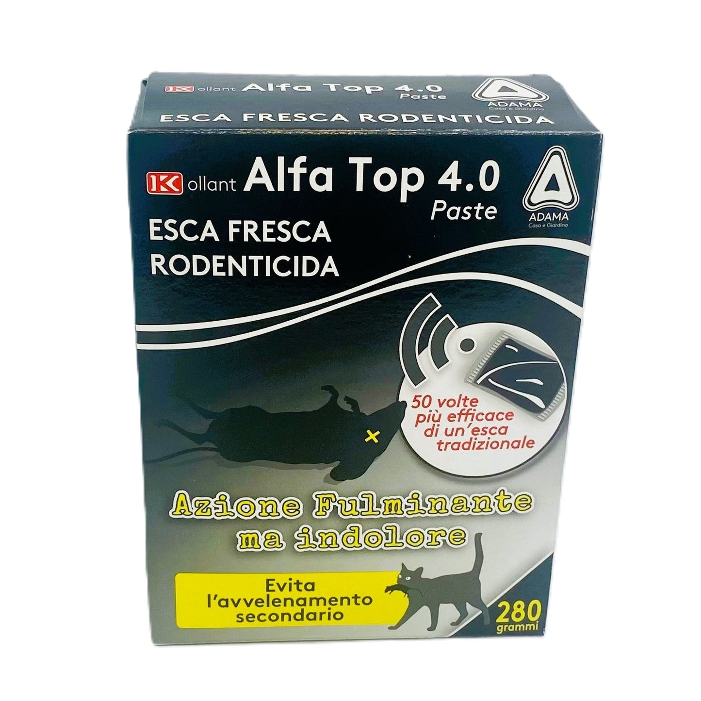 Alfa Top 4.0 Paste gr.280 Esca Rodenticida pronta All'Uso Kollant